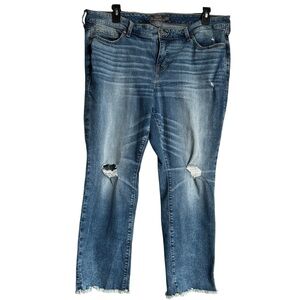 Torrid Crop Boyfriend Vintage Stretch Jeans Size 18